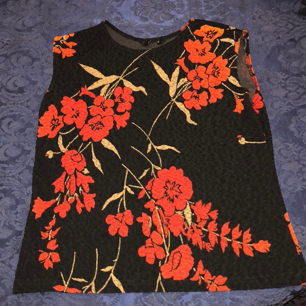 Floral tank top.